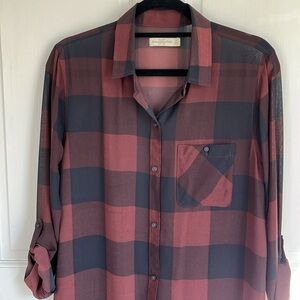 Abercrombie & Fitch Plaid Shirt Dress